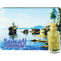 Магнит бутылка с песком арт.: Байкал 04