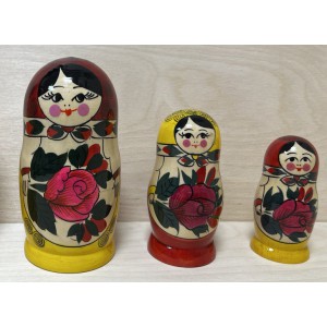 Матрешка 3 кукольная "Россияночка" 7 см 